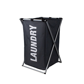 Корзина для белья 35х38х58см серый