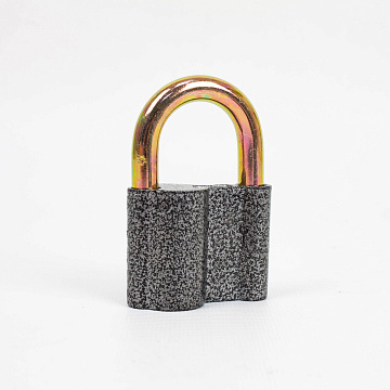 Замок навесной с дужкой 60мм серый