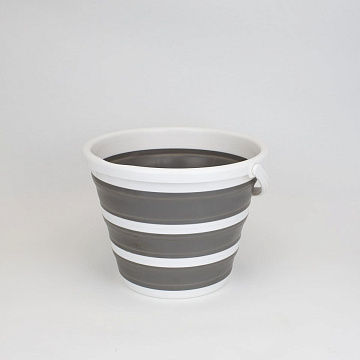 Ведро хозяйственное складное 10л, серый