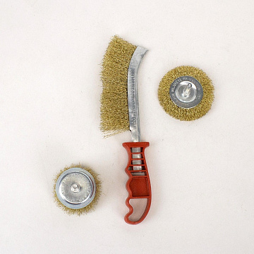 Набор щеток металлических 50мм,75мм,100мм для дрели, 3шт