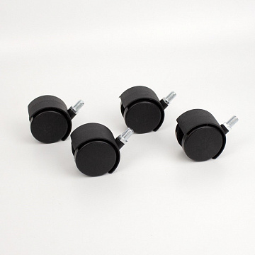 Набор колес мебельных без тормоза 4 шт 50 мм