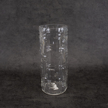 Ваза для цветов прозрачный 30х12см