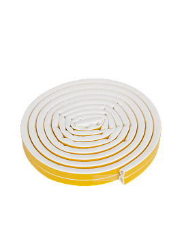 Уплотнитель дверной 14х12мм D профиль 6м белый