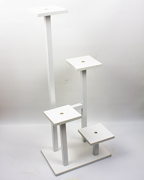 Подставка для цветов 84х35х23см, белый