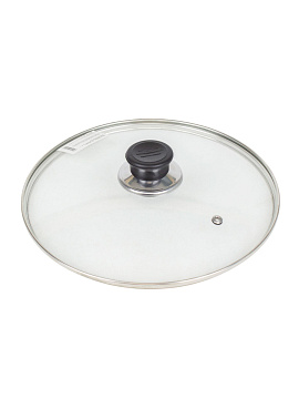 Крышка 24см с ручкой 4,3мм стекло, пластик