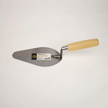 Кельма штукатура 180мм инструментальная сталь, деревянная ручка ШВИКПРО