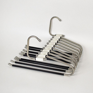 Вешалка для брюк и юбок с загнутыми концами, 9 уровней, ЕВА, металл