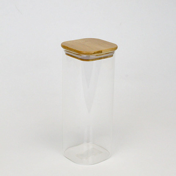 Банка для сыпучих продуктов с крышкой 1л