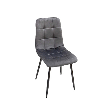 Стул D-034 53,5х44х85см, бархат темно-серый