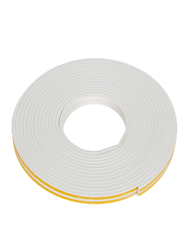 Уплотнитель дверной 9х4мм Е профиль 12м белый