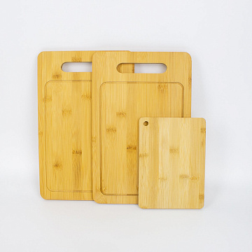 Набор досок разделочных 3 шт 20х15см, 20х30см, 22х34см бамбук