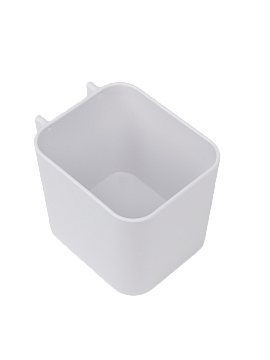 Контейнер квадратный 75х90х80мм белый