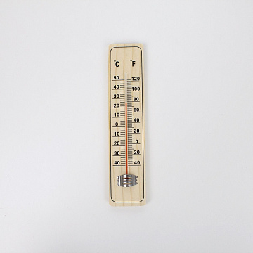 Термометр комнатный 180х30х10мм дерево
