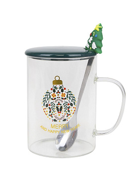 Кружка Новый год 470мл DO-1217 стекло