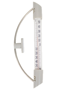 Термометр уличный на липучке 225x80x25мм пластик серый