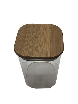 Банка для сыпучих продуктов с крышкой 0,6л