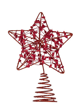 Верхушка Звезда 14х19см металл красный
