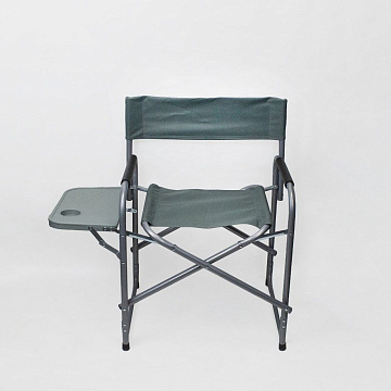 Кресло туристическое складное с подставкой 57х45х80см серый