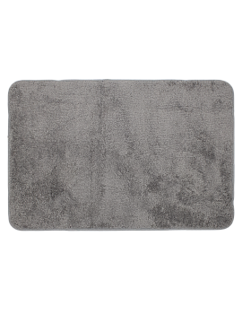 Коврик для ванной комнаты 60х90см, серый, полиэстер