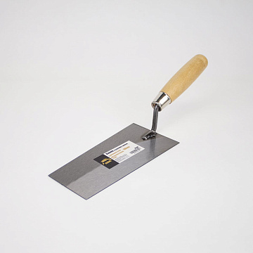 Кельма отделочника трапеция 180мм инструментальная сталь, деревянная ручка ШВИКПРО