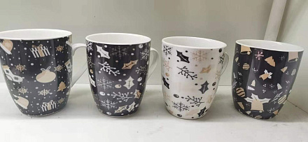 Кружка Новый год с деколью 280мл керамика