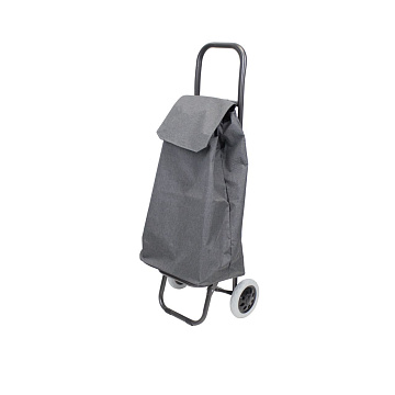 Тележка для покупок складная, DO10484B, сталь, пластик, полиэстер, чёрный