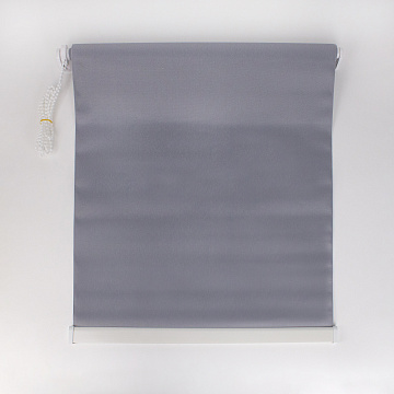 Штора рулонная однотонная 80х160 см серый