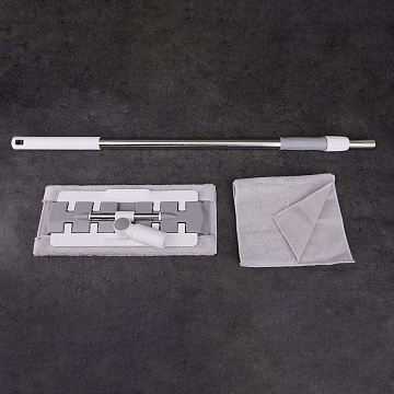 Швабра для пола с насадкой из микрофибры, 120х36см