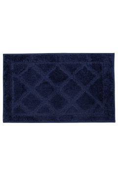 Коврик для ванной комнаты 50х80см, синий, полиэстер