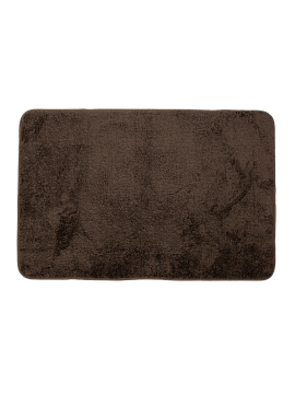 Коврик для ванной комнаты 60х90см, коричневый, полиэстер