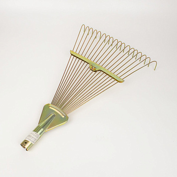 Грабли прямые 18 зубьев без черенка 420мм металл