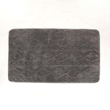 Коврик для ванной комнаты DODWL-1 50х80см полиэстер серый
