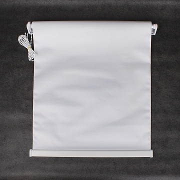 Штора рулонная однотонная 80х160 см белый