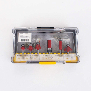 Наборы фрез по дереву 6шт, хвостовик 6мм