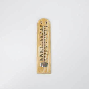 Термометр комнатный 195х48х10мм дерево