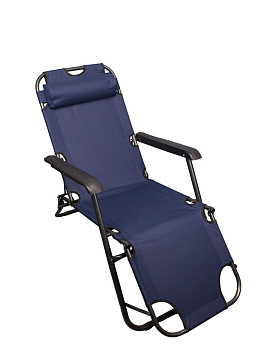 Кресло раскладное 153х62см, темно-синий