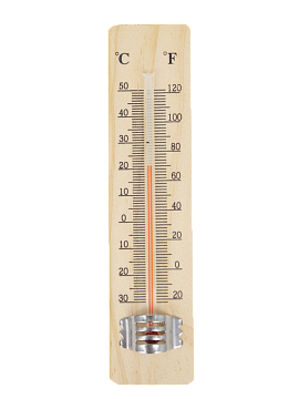 Термометр комнатный 150x35x8мм дерево