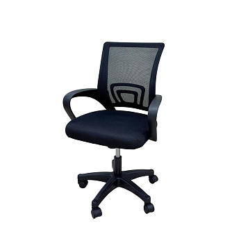 Кресло школьное на колесиках черное