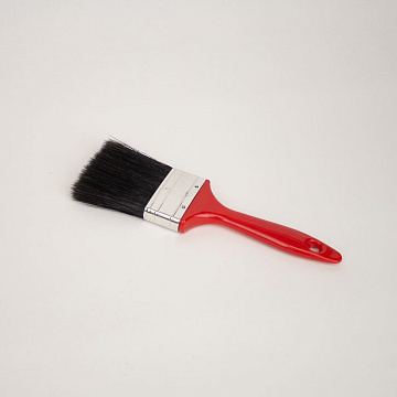 Кисть плоская для подготовительных работ ШВИКПРО 63мм, черная щетина, пластиковая ручка