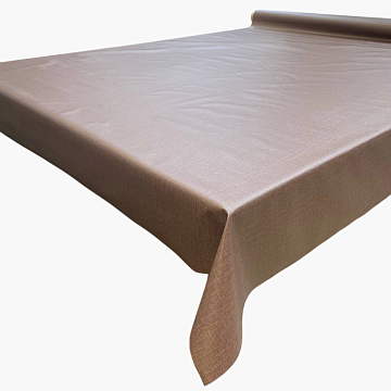 Клеенка п/э на тканевой основе коричневый 1,37X20м, DVL-1001189-3