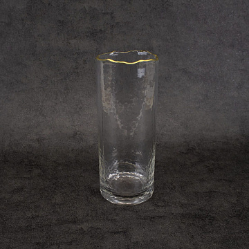 Ваза для цветов стекло 10х25см