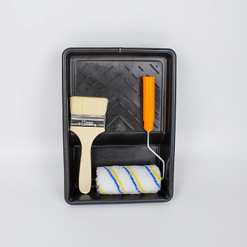 Набор малярный лоток 32х23х6см, валик 150мм, кисть 75мм