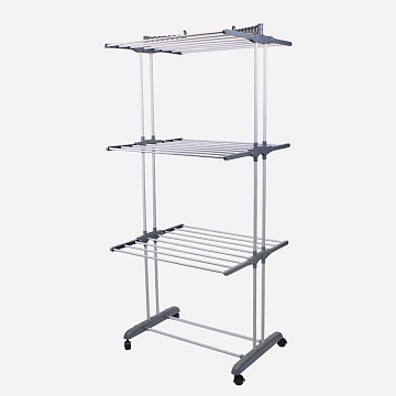 Сушилка для одежды напольная, 76x50x172см,металл, белый