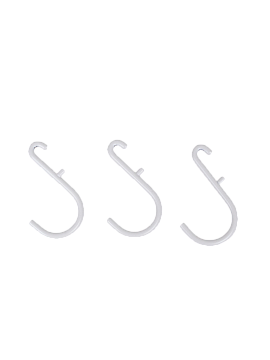 Набор крючков 45х70мм 3шт белый