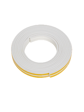 Уплотнитель дверной 9х4мм Е профиль 6м ,белый