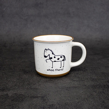 Кружка с деколью 350мл керамикаXDJ-1577