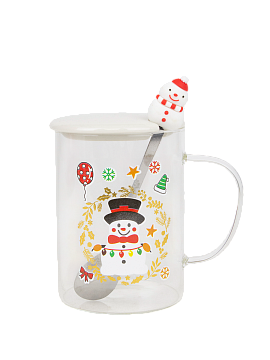 Кружка Новый год 470мл DO-1216 стекло