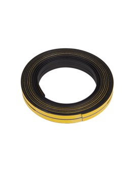 Уплотнитель дверной 8х2мм I профиль 6м черный