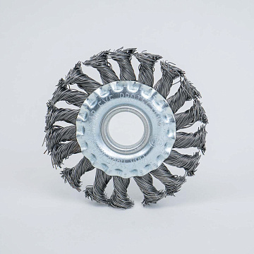 Щетка плоская для УШМ М14 жесткая 100мм металл