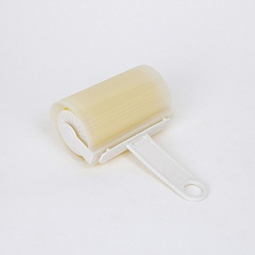 Ролик для чистки одежды с крышкой, силикон, пластик 17х10х5с